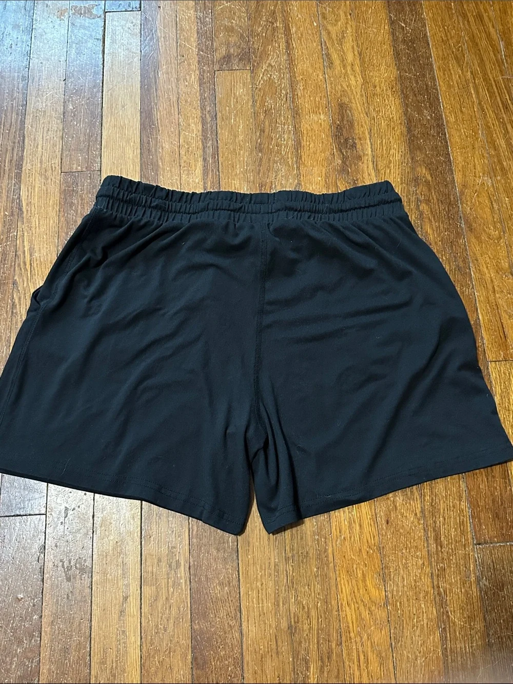 Pacific Trail Black Elastic Waist Lounge Shorts, Large - Picture 4 of 7